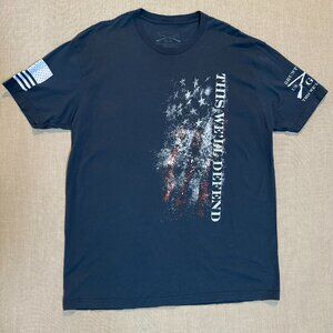 Grunt Style “This We’ll Defend” American Flag Graphic T-Shirt Men’s XL Gray